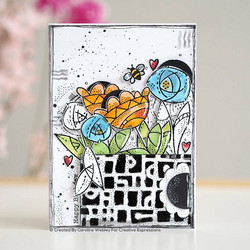 Woodware leimasin Blooming