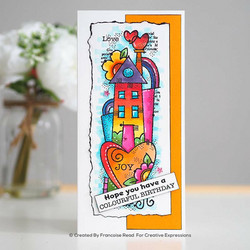 Woodware leimasin Rainbow House