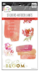 Mambi Happy Planner tarrat Teacher Florals