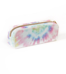 Mambi Silicone Zip Pen Pouch -penaali, Pastel Tie Dye