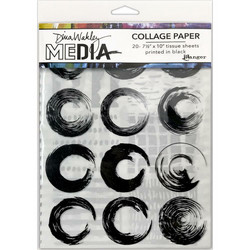 Dina Wakley Media Collage Tissue -paperipakkaus Elements