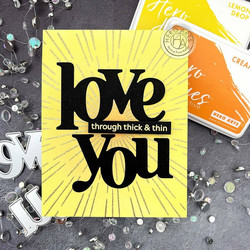 Hero Arts leimasin Sun Ray Bold Prints