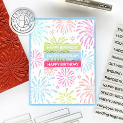 Hero Arts leimasin Fireworks Bold Prints