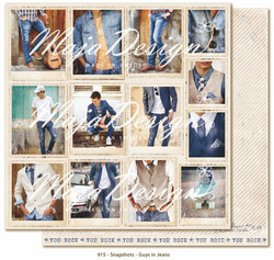 Maja Design Denim & Girls skräppipaperi Snapshots - Guys in Jeans