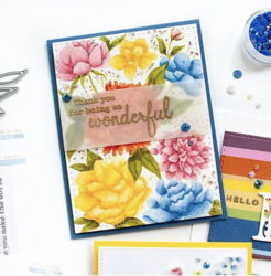 Pinkfresh Studio Flower Garden -leimasinsetti