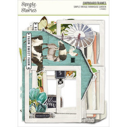 Simple Stories Simple Vintage Farmhouse Garden Chipboard Frames -kehykset