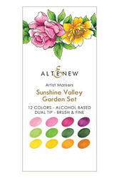 Altenew Artist Markers -setti Sunshine Valley, alkoholitussit