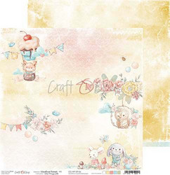 Craft O'clock skräppipaperi Woodland Friends 06