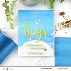 Altenew washiteippi Blue Watercolor Wide
