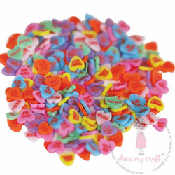 Dress My Crafts Shaker -koristeet, Love Hearts