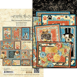 Graphic45 Well Groomed Journaling & Ephemera Cards -leikekuvat