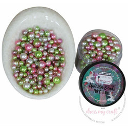Dress My Craft Unicorn Beads -koristeet, Pink & Green