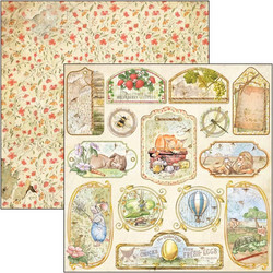 Ciao Bella Aesop's Fables -skräppipaperi Tags & Frames