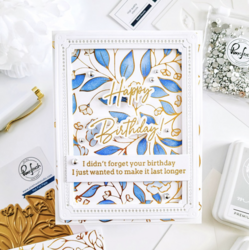 Pinkfresh Studio Hot Foil -kuviolevy Sweet Blooms