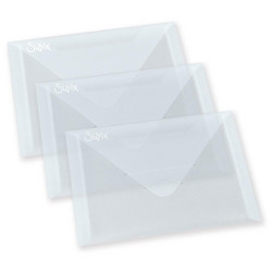 Sizzix Plastic Storage Envelopes, säilytystaskut, 3 kpl
