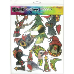Dyan Reaveley's Dylusions Collage Sheets -paperipakkaus, Christmas
