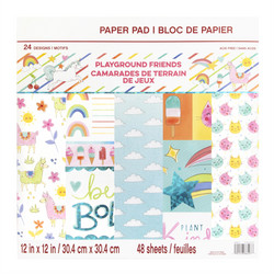 Craft Smart paperipakkaus Playground Friends, 12