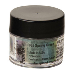 Jacquard Pearl Ex -pigmenttijauhe, sävy Spring Green