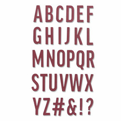 Sizzix Thinlits stanssisetti Bold Alphabet