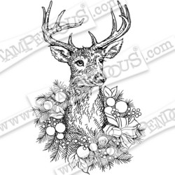 Stampendous leimasin Adorned Deer