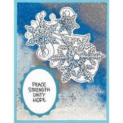 Stampendous leimasin Snow Swirls