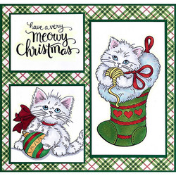 Stampendous leimasin Kitten Stocking