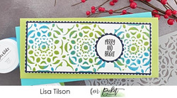 Picket Fence sapluuna Slimline Reversed Hand Cut Snowflake