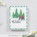 Picket Fence sapluuna Slimline Winter Forest Scenery