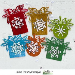 Picket Fence Paper Glitz, sävy True Christmas Red