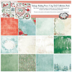 49 and Market paperipakkaus Vintage Artistry Peace & Joy, 12