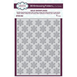 Creative Expressions 3D kohokuviointikansio Bold Snowflakes