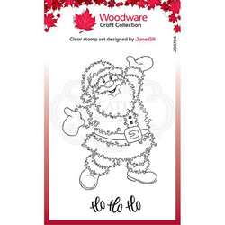 Woodware leimasin Festive Fuzzies, Santa