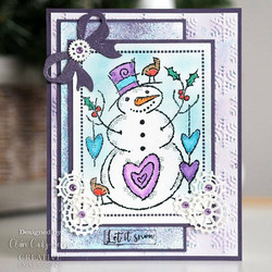 Woodware leimasin Loving Snowman