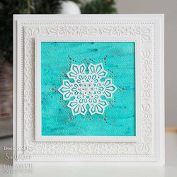 Creative Expressions stanssi Layered Snowflake Background