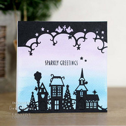 Creative Expressions stanssi Christmas Town Double Edger