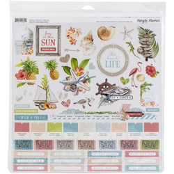 Simple Stories Simple Vintage Coastal -paperipakkaus, 12