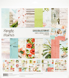 Simple Stories Simple Vintage Coastal -paperipakkaus, 12