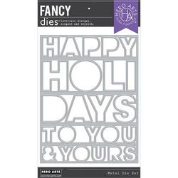 Hero Arts Happy Holidays Cover Plate -stanssi