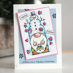 Woodware leimasin Snow Gnome