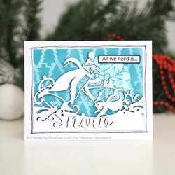 Creative Expressions stanssi Penguins Sledding Edger