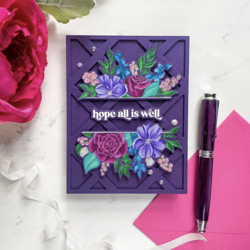 Pinkfresh Studio leimasinsetti Just A Hello Floral