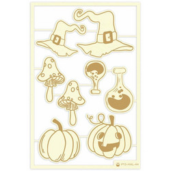 P13 Light Chipboard -koristeet Happy Halloween