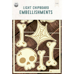 P13 Light Chipboard -koristeet Happy Halloween