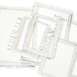 49 and Market leikekuvat Vintage Artistry Essentials File Frame, Rectangle Stitched