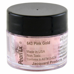 Jacquard Pearl Ex -pigmenttijauhe, sävy Pink Gold