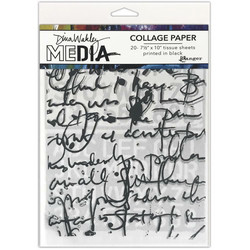 Dina Wakley Media Collage Tissue -paperipakkaus Text Collage
