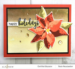 Altenew Dry Brush Poinsettia -leimasinsetti