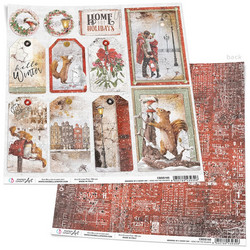 Ciao Bella Memories Of Snowy Day -skräppipaperi Home For The Holidays
