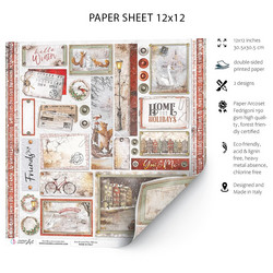 Ciao Bella Memories Of Snowy Day -skräppipaperi Memories of Snowy Day, Cards