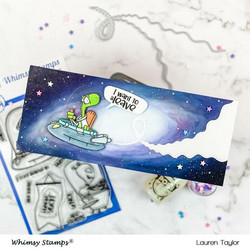 Whimsy Stamps UFWhoa -leimasinsetti